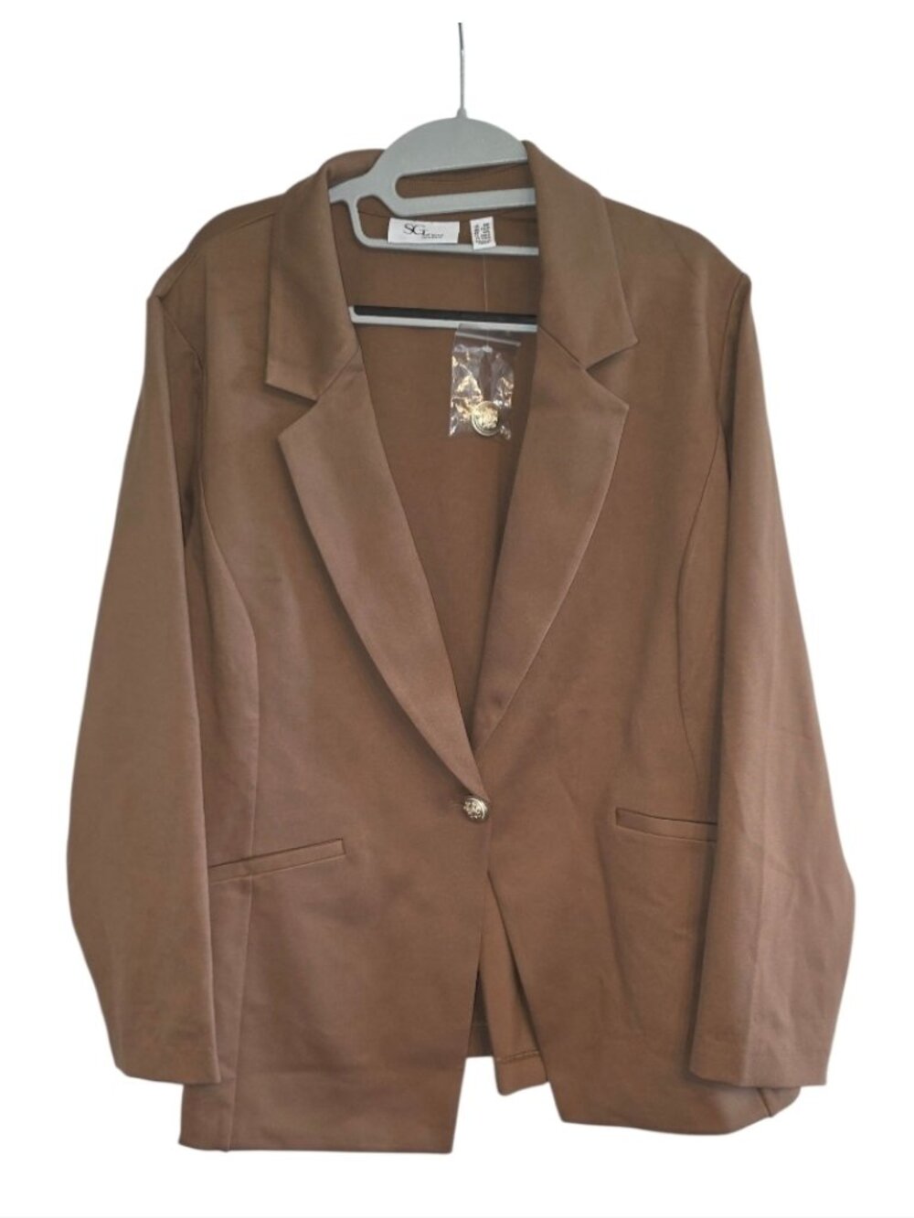 SG Tailored by Susan Graver Blazer Jacket Plus Sz 1X Petite Office Workwear
